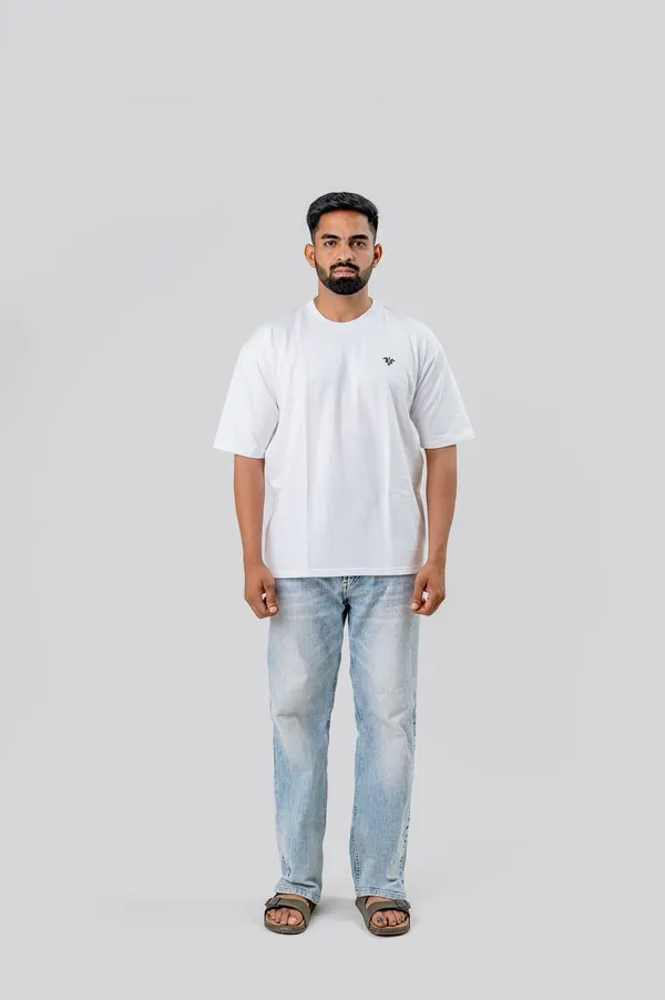 White_Chess_Print_Oversized_T-Shirt_For_Men