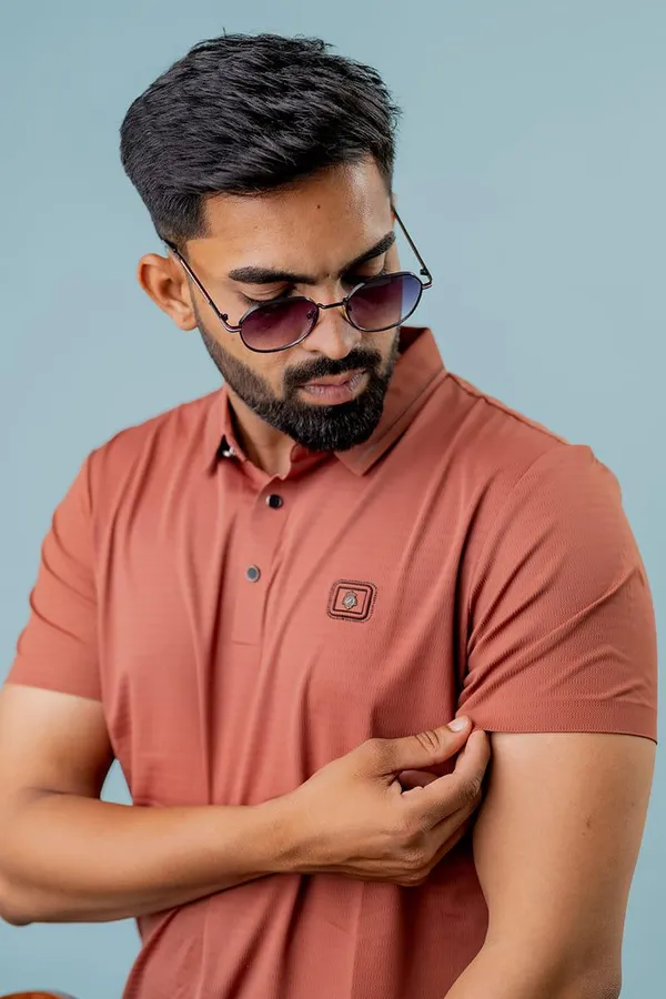Terracotta_Regular_Fit_Polo_T-Shirt_For_Men