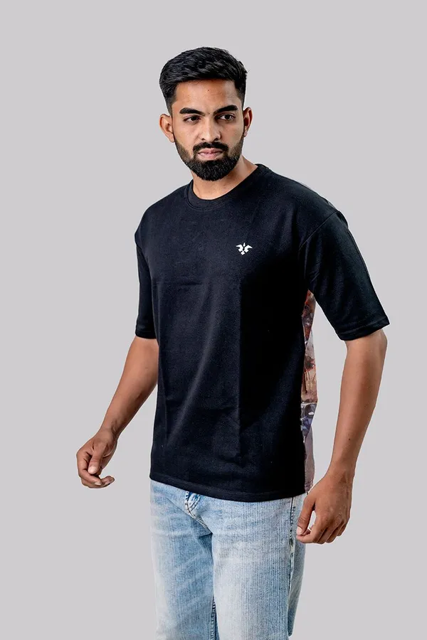 Black_Cotton_Graphic_Print_Oversized_T-Shirt_For_Men