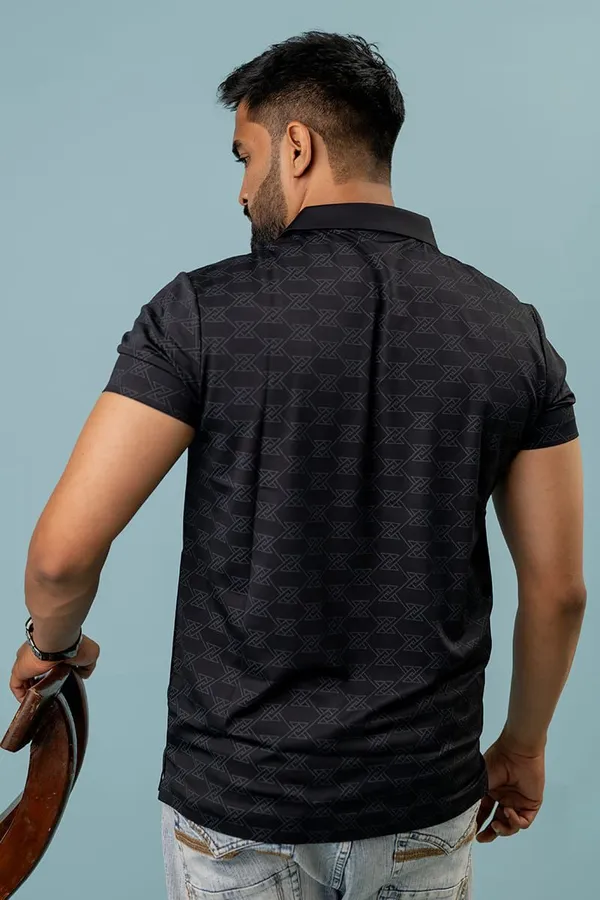 Black_Geometric_Print_Regular_Fit_Polo_T-Shirt_For_Men