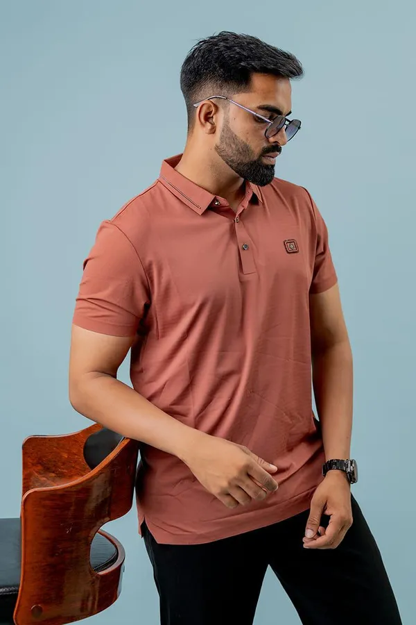 Terracotta_Regular_Fit_Polo_T-Shirt_For_Men
