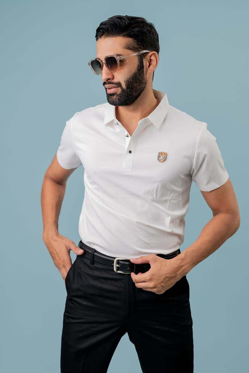 White_Regular_Fit_Collared_Polo_T-Shirt_For_Men