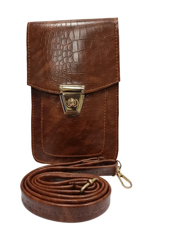 Brown_Croc-Embossed_Crossbody_Phone_Pouch_with_Long_Strap