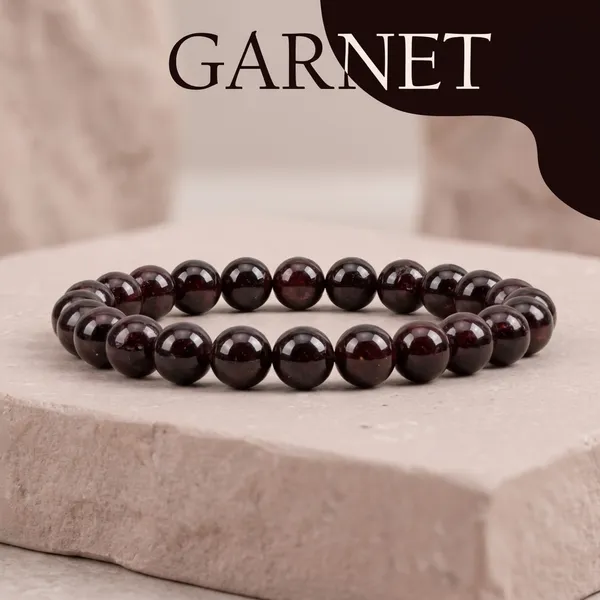 Garnet_Gemstone_Beaded_Bracelet