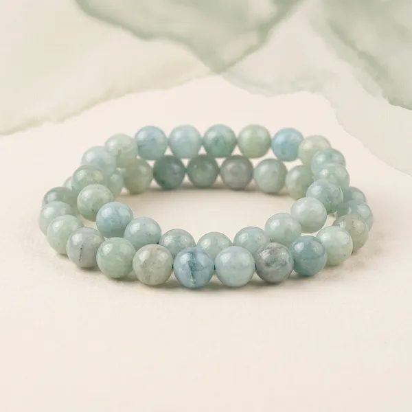 Aquamarine_Stretchable_Beaded_Bracelet