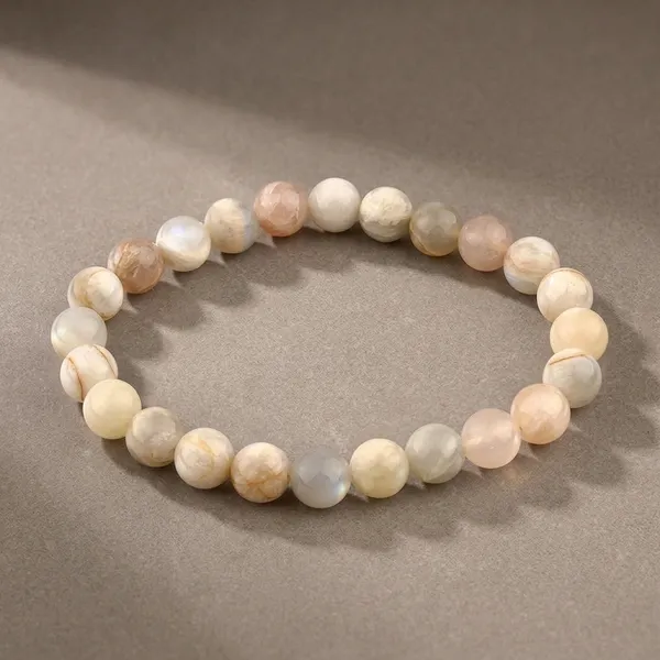 Multi_Moonstone_Stretchable_Bracelet_8mm