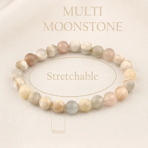 Multi_Moonstone_Stretchable_Bracelet_8mm