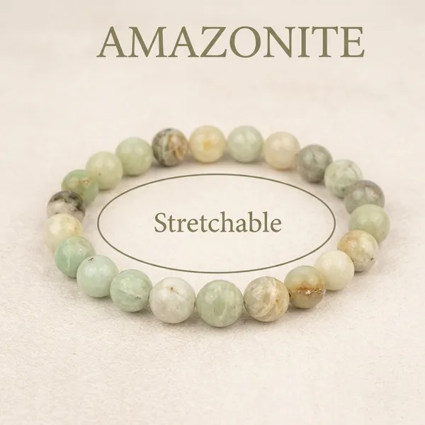 Amazonite_Stretchable_Gemstone_Bracelet
