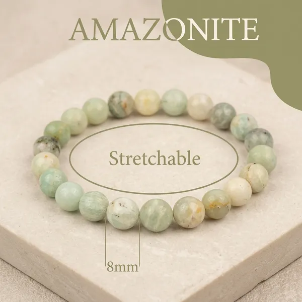 Amazonite_Stretchable_Gemstone_Bracelet