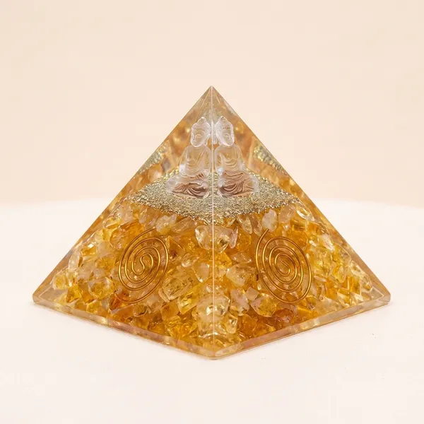 Citrine_Orgone_Pyramid_with_Clear_Quartz_Buddha_-_Spiritual_Energy_Healing_Decor