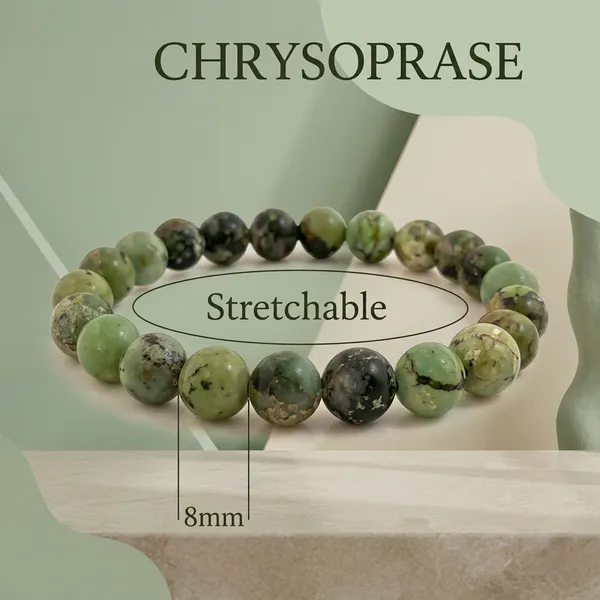 Natural_Chrysoprase_Gemstone_Stretchable_Bracelet