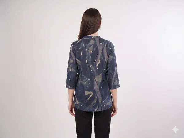 Navy_Blue_Rayon_Cotton_Relaxed_Abstract_Print_Tunic_Top_For_Women