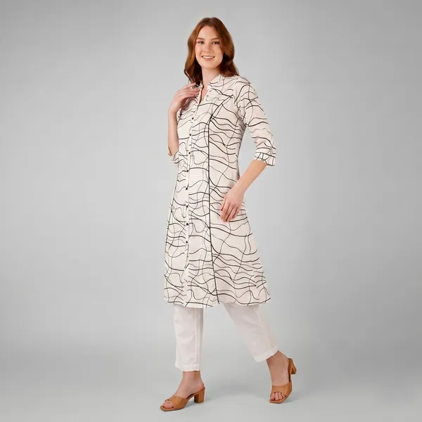 Cream_Abstract_Printed_Rayon_Cotton_A-Line_Kurta_For_Women