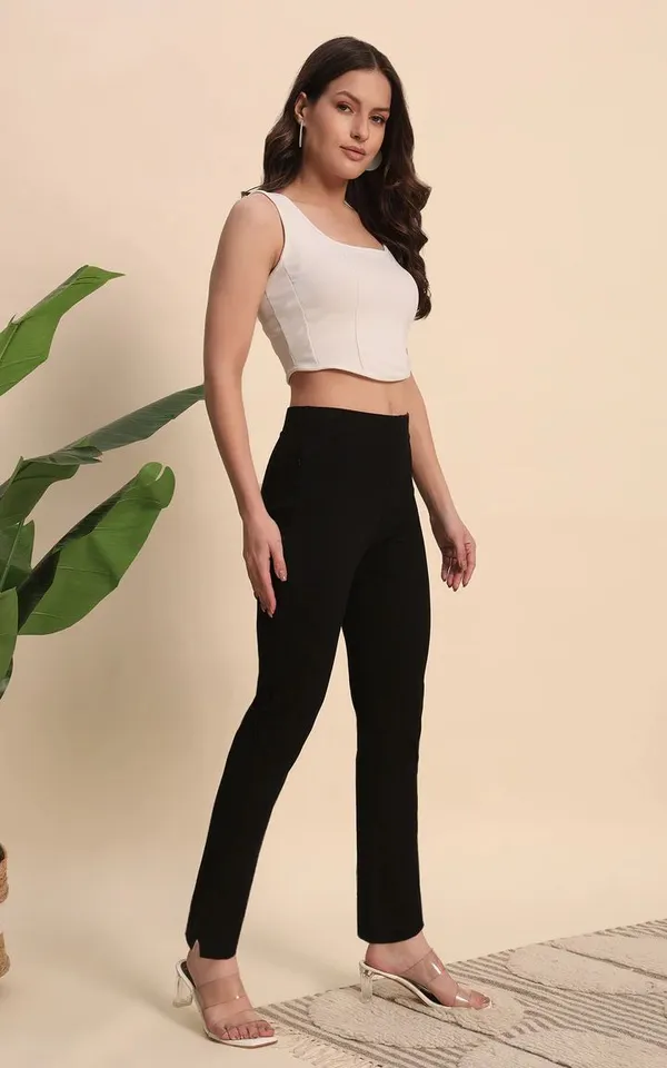 Black_Cotton_Lycra_High_Waist_Straight_Fit_Cigarette_Pants_For_Women