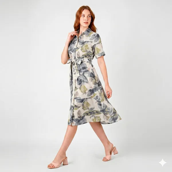 Off_White_Rayon_Cotton_Belted_Midi_Dress_For_Women