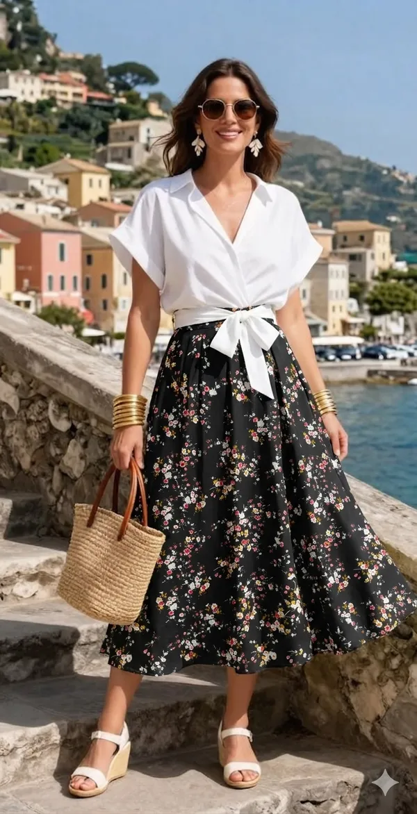 Black_Rayon_Cotton_Relaxed_Fit_Floral_Midi_Skirt_For_Women