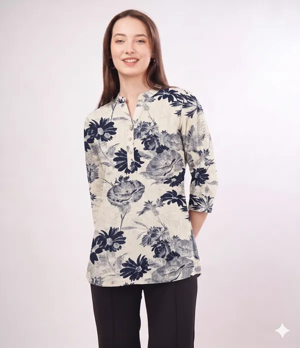 Beige_Rayon_Cotton_Relaxed_Floral_Print_Tunic_Top_For_Women