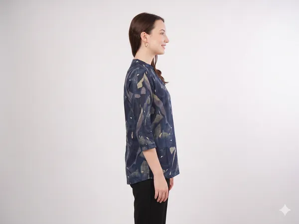 Navy_Blue_Rayon_Cotton_Relaxed_Abstract_Print_Tunic_Top_For_Women