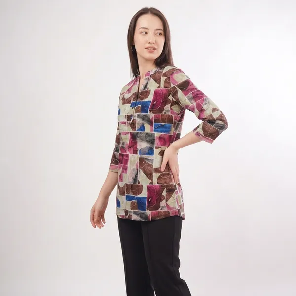 Multicolor_Rayon_Cotton_Relaxed_Abstract_Print_Tunic_Top_For_Women