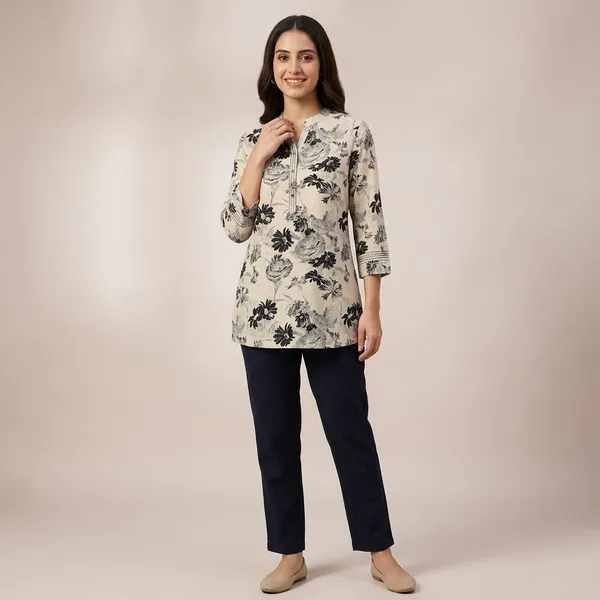 Beige_Rayon_Cotton_Relaxed_Floral_Print_Tunic_Top_For_Women