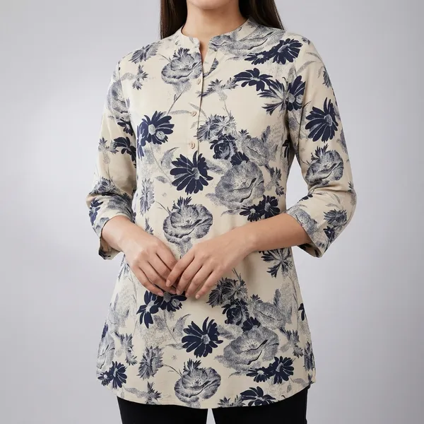 Beige_Rayon_Cotton_Relaxed_Floral_Print_Tunic_Top_For_Women