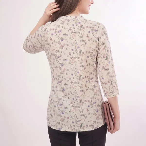 Beige_Rayon_Cotton_Relaxed_Pastel_Floral_Print_Tunic_Top_For_Women