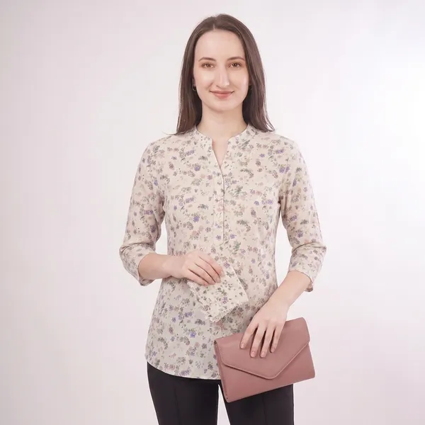 Beige_Rayon_Cotton_Relaxed_Pastel_Floral_Print_Tunic_Top_For_Women