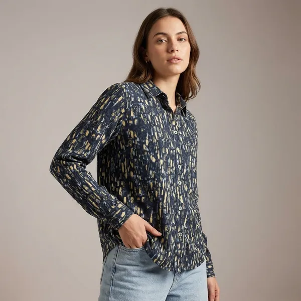 Navy_Blue_Abstract_Print_Rayon_Cotton_Full_Sleeve_Shirt_For_Women