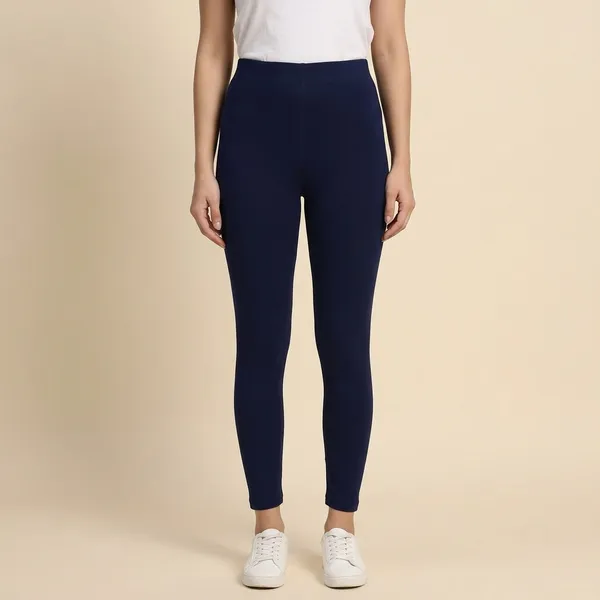Navy_Blue_Cotton_Lycra_High_Waist_Ankle_Length_Leggings_For_Women