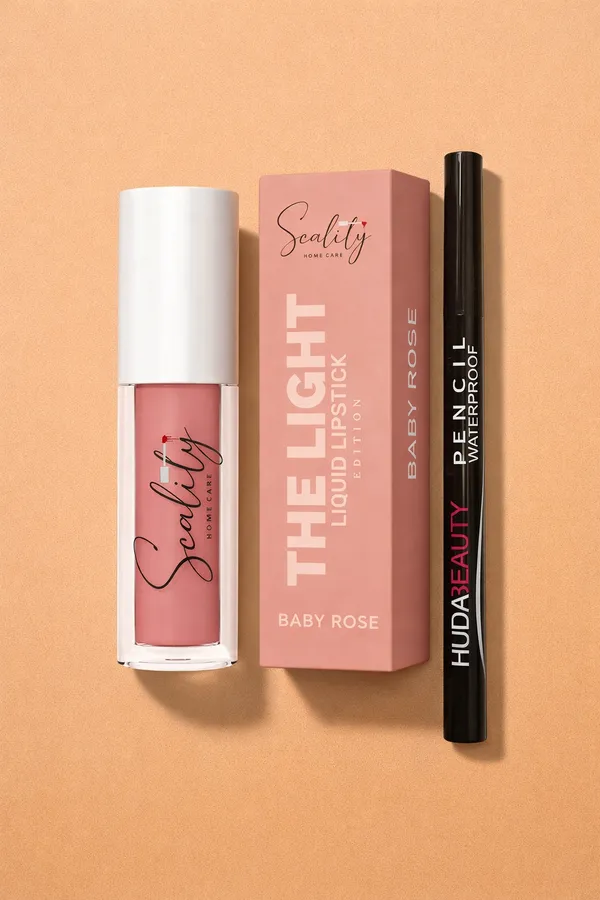 Duebold_-_Liquid_Lipstick_|_Baby_Rose_By_Scality_And_Duebold_-_Eyeliner_By_Huda_Beauty_Pack_Of_2