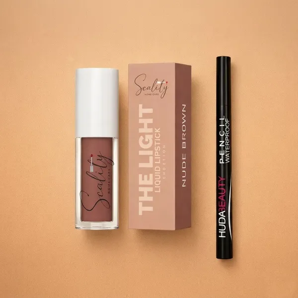 Duebold_-_Liquid_Lipstick_|_Nude_Brown_By_Scality_And_Duebold_-_Eyeliner_By_Huda_Beauty_Pack_Of_2