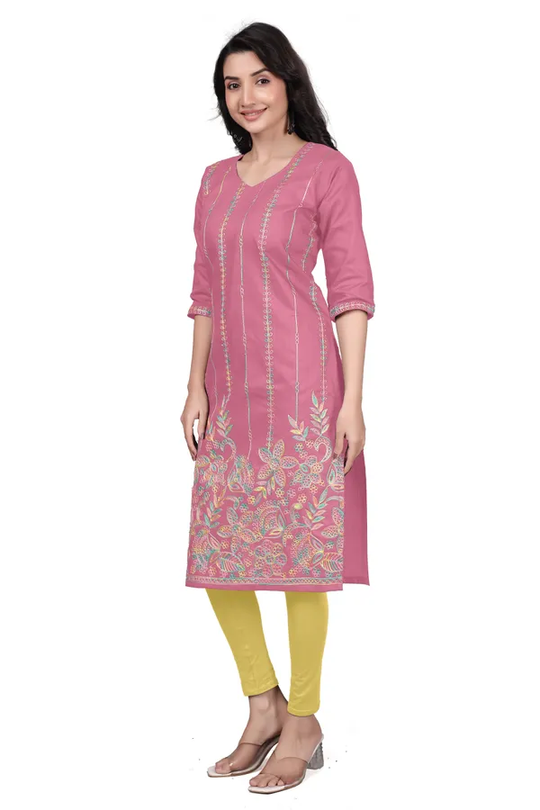 Pink_Georgette_Straight_Embroidered_Kurta_For_Women