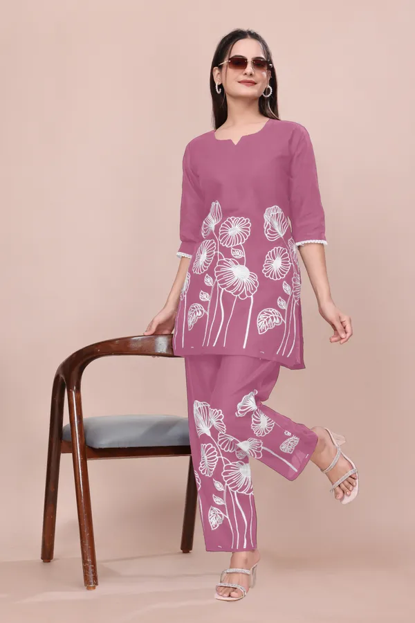 Purple_Cotton_Relaxed_Fit_Floral_Embroidered_Co-Ord_Set_For_Women