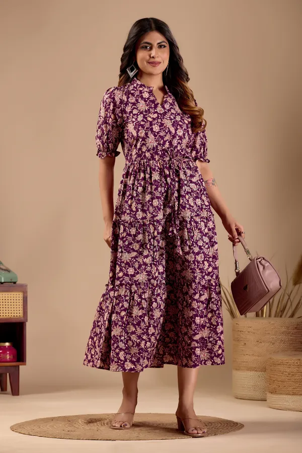 Teal__Cotton__blend_Relaxe_Printed__gown_For_Women