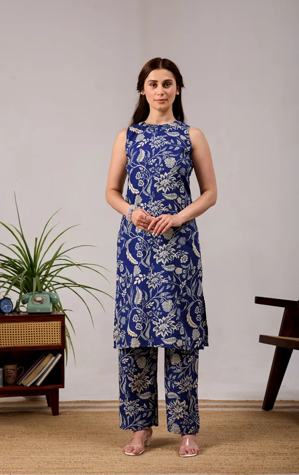 Women's_Floral_Printed_Co-ord_Set_|_Stylish_Kurti_&_Plazzo_Pant_Set_|_Comfortable_Daily_&_Casual_Wear_for_Women