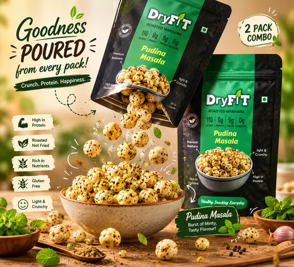 Dryfit_Pudina_Masala_Roasted_Makhana_High_Protein_Snack