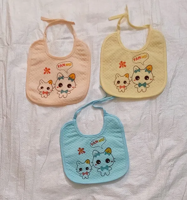 Multicolor_Cotton_Cat_Print_Baby_Bib_Set_Of_3