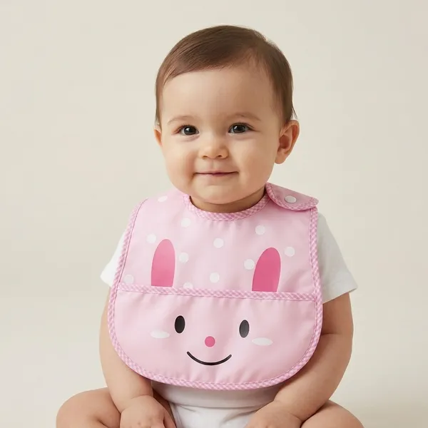 Pink_Cotton_Printed_Waterproof_Baby_Bib_Set_Of_3