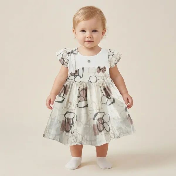 White_Cotton_Sleeveless_Floral_Print_Dress_For_Baby_Girls