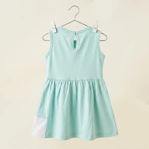 Light_Blue_And_White_Cotton_Sleeveless_Bow_Detail_Dress_For_Girls