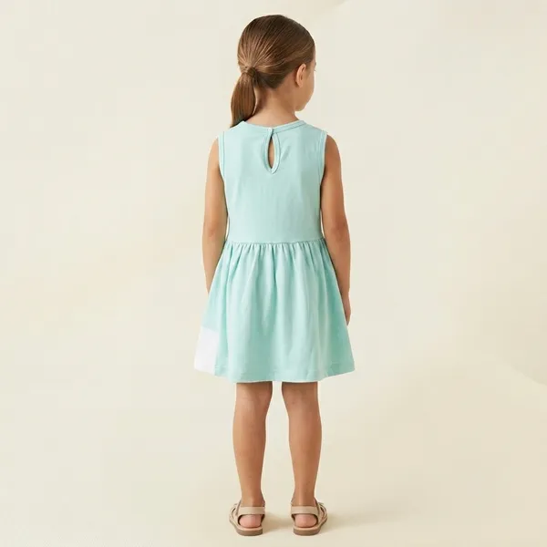 Light_Blue_And_White_Cotton_Sleeveless_Bow_Detail_Dress_For_Girls
