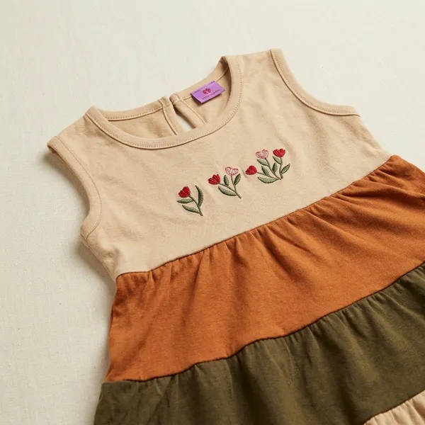Multicolor_Cotton_Tiered_Dress_For_Girls
