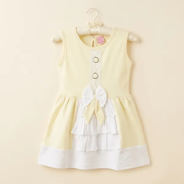 White_Cotton_Flared_Sleeveless_Dress_For_Girls