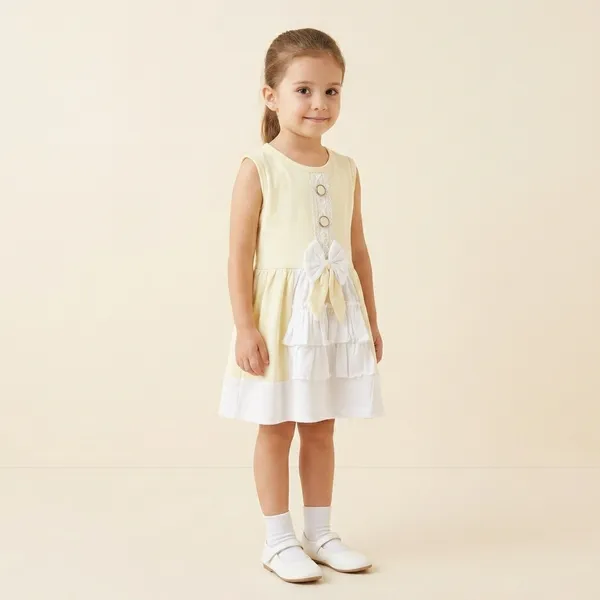 White_Cotton_Flared_Sleeveless_Dress_For_Girls