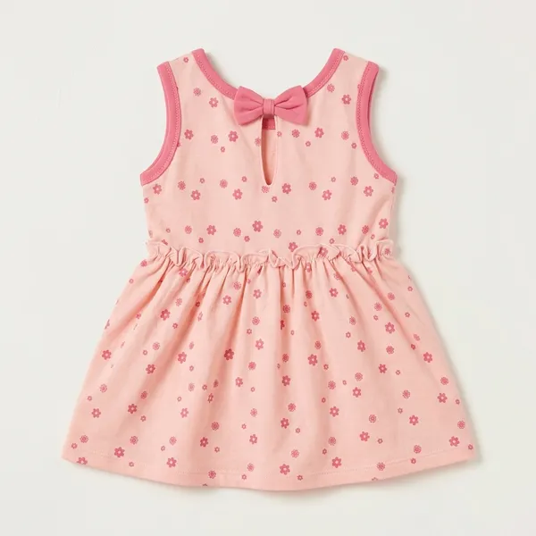 Pink_Cotton_Floral_Print_Sleeveless_Dress_For_Baby_Girls