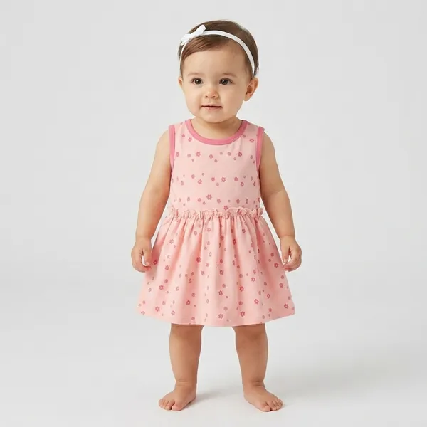 Pink_Cotton_Floral_Print_Sleeveless_Dress_For_Baby_Girls