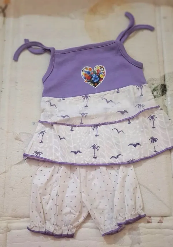 Purple_And_White_Cotton_Palm_Tree_Print_Dress_With_Bloomer_Set_For_Baby_Girls