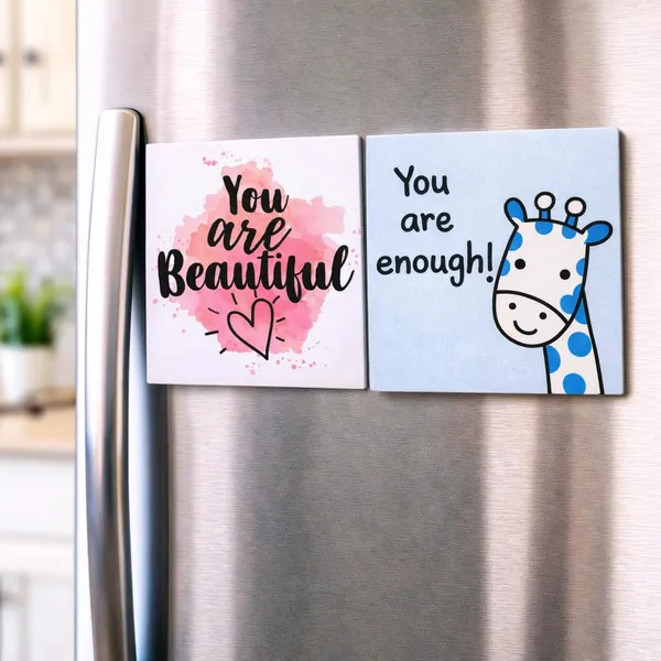 Self_Worth_Fridge_Magnet_Combo_Set_Of_2_You_Are_Enough_You_Are_Beautiful_Positive_Affirmation_Refrigerator_Magnets_For_Self_Love_Home_Office_Decor