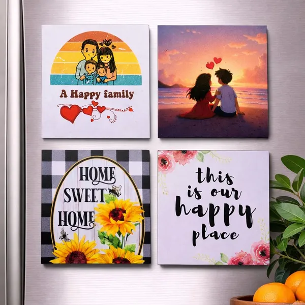 Home_Family_Fridge_Magnet_Combo_Set_Of_4_Home_Sweet_Home_This_Is_Our_Happy_Place_A_Happy_Family_Couple_With_Hearts_Decorative_Home_Magnets