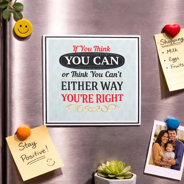 If_You_Think_You_Can_Or_Think_You_Can_T_Either_Way_You_Are_Right_Fridge_Magnet_Motivational_Quote_Refrigerator_Magnet_Inspirational_Kitchen_Decor_For_Home_Office